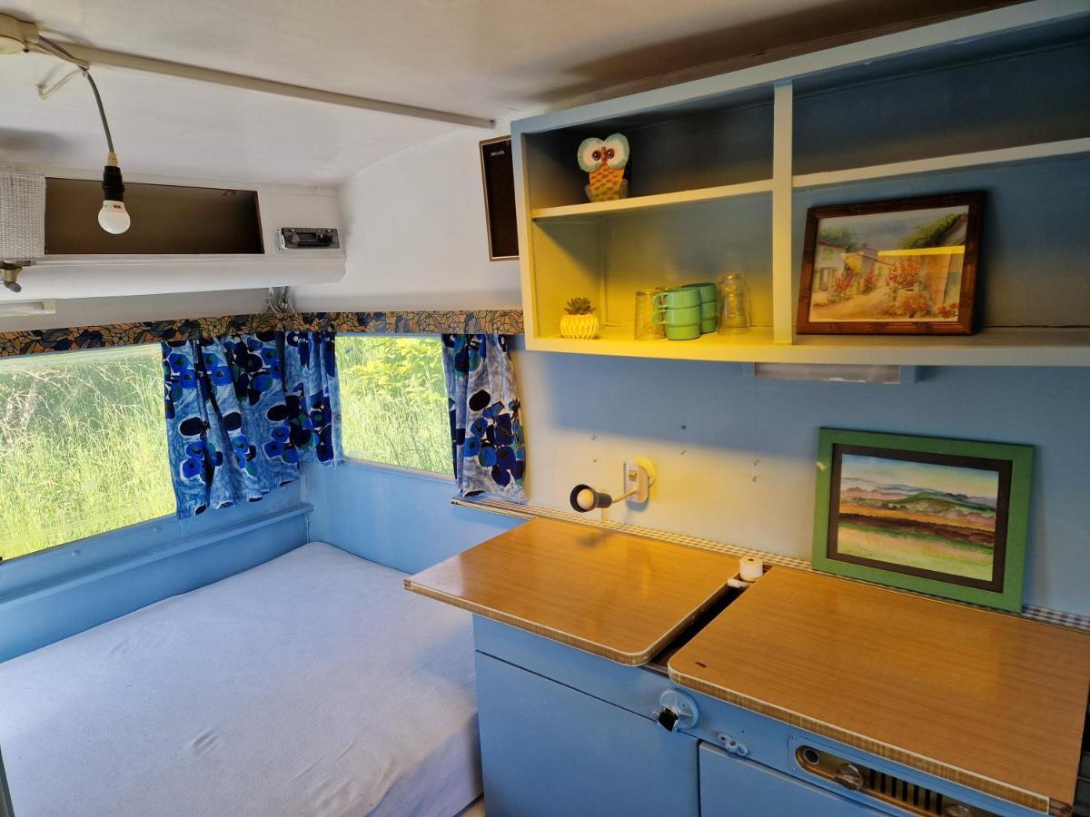 La Foret Du Morvan Vintage Caravan Campingplatz Larochemillay